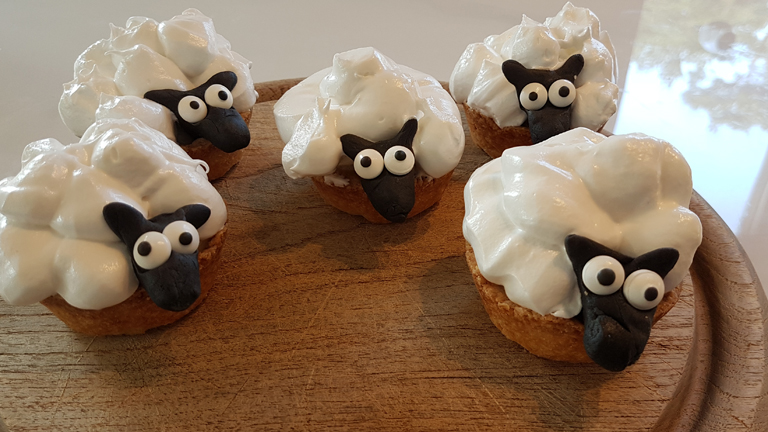 Lente curd schaapjes