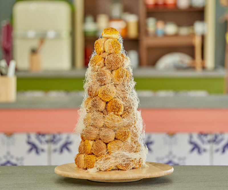 Croquembouche met banaan en vanille