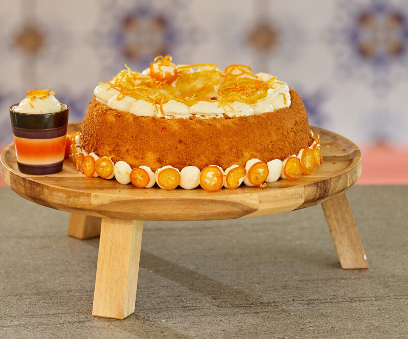 Chiffon cake met citrus