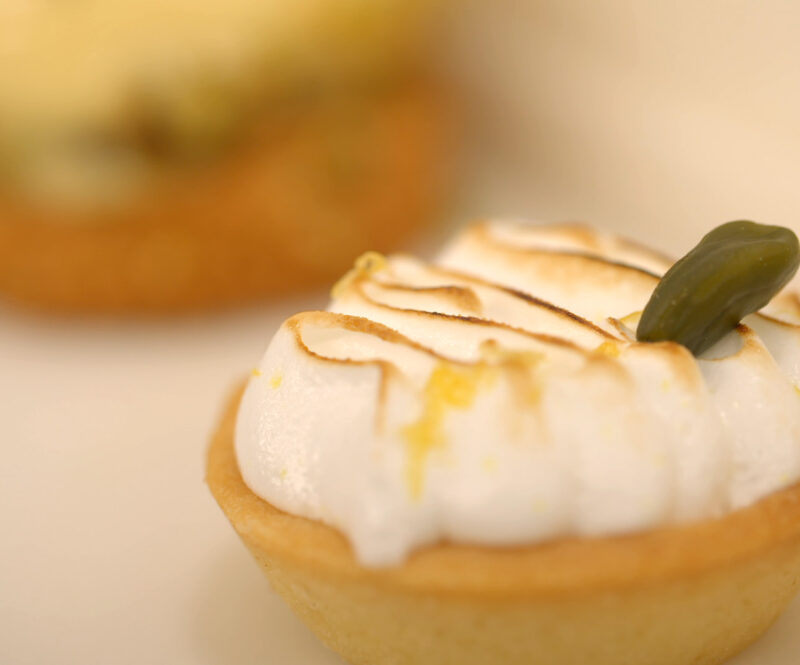 Tartelettes met lemoncurd en Italiaanse meringue