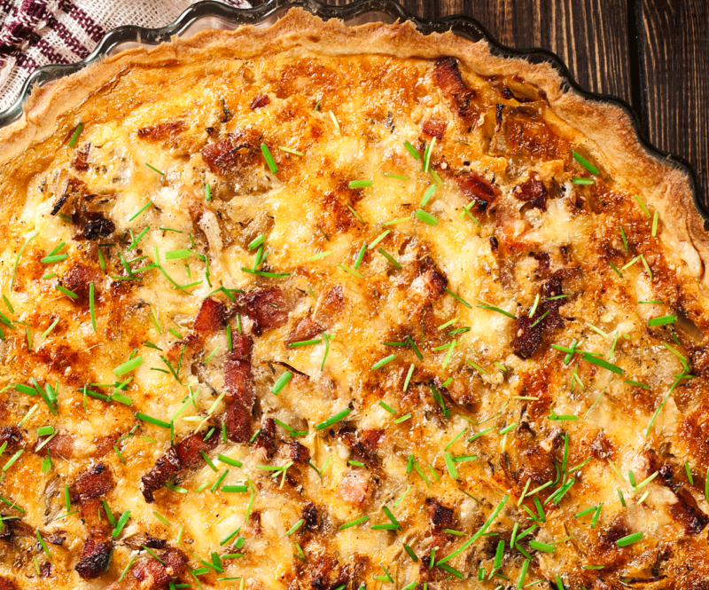 Quiche met gegrilde groenten