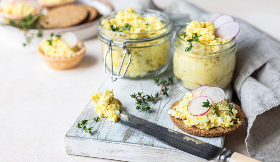 Eiersalade van overgebleven eieren